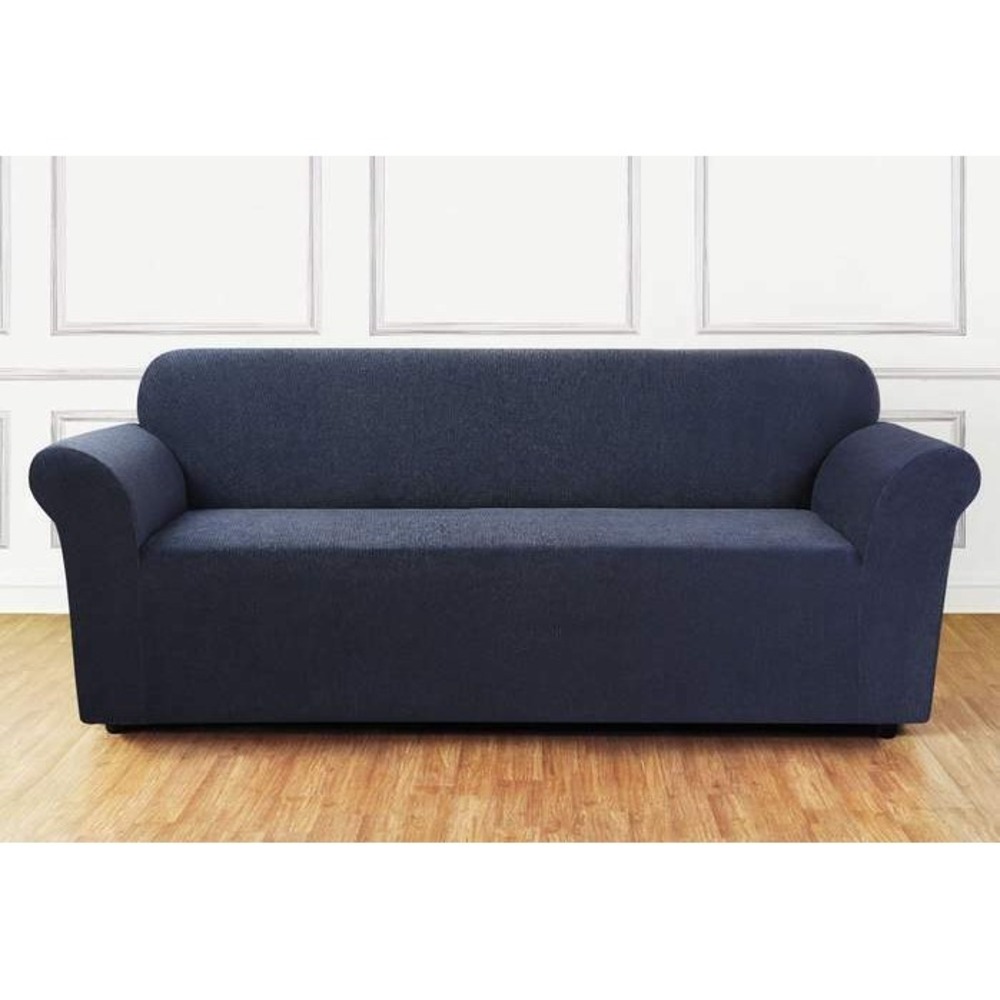 Sure Fit Ultimate Stretch Chenille Loveseat Slipcover Storm Blue 38698